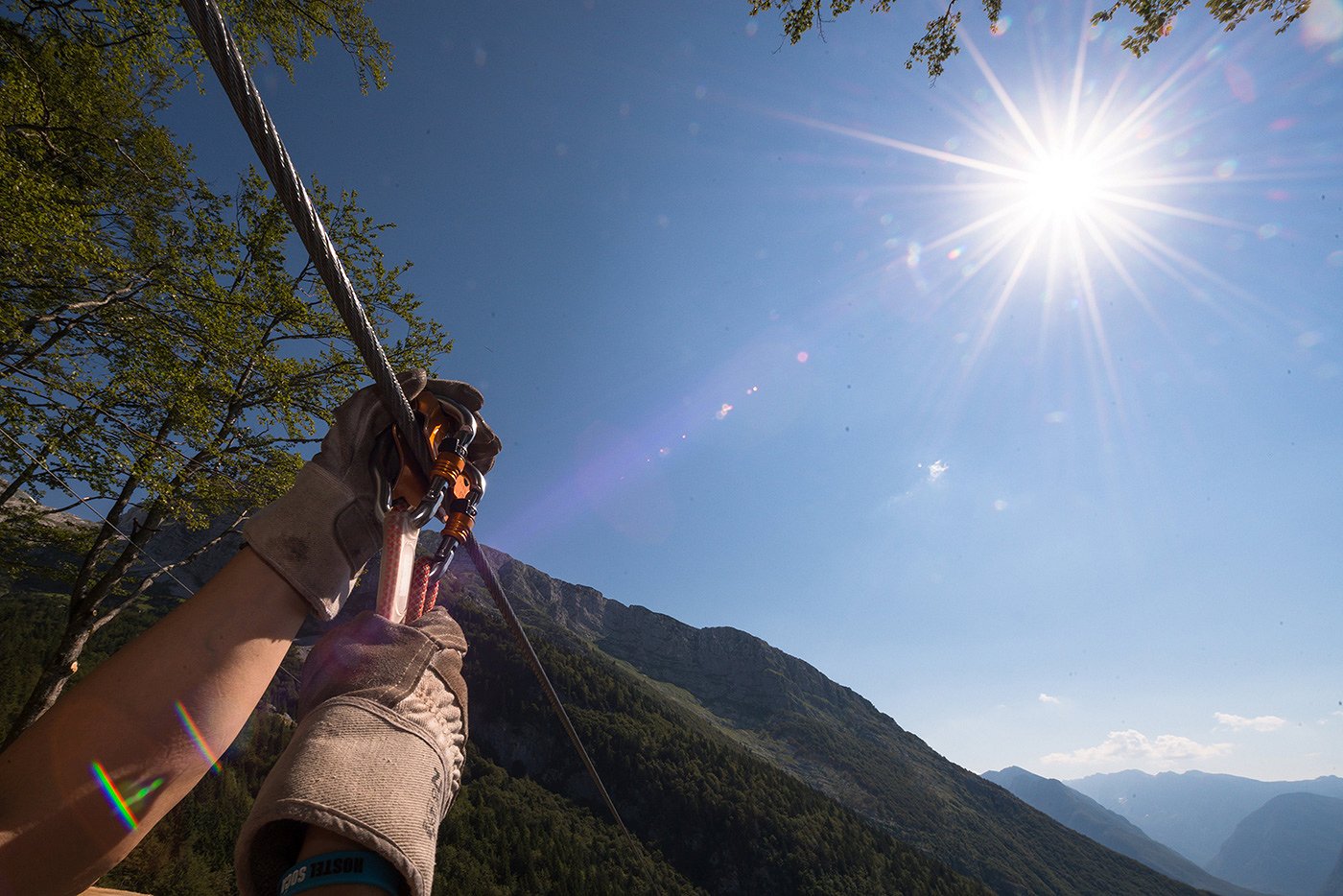 A first-person look at the steel cable