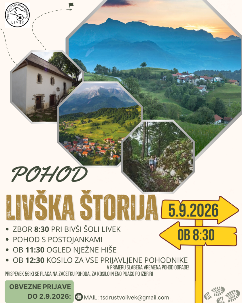 Livška štorija - pohod 2026