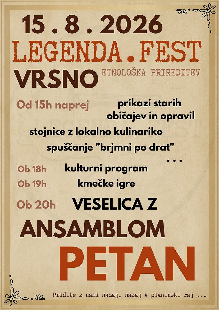 Legenda.fest - Vrsno 2026